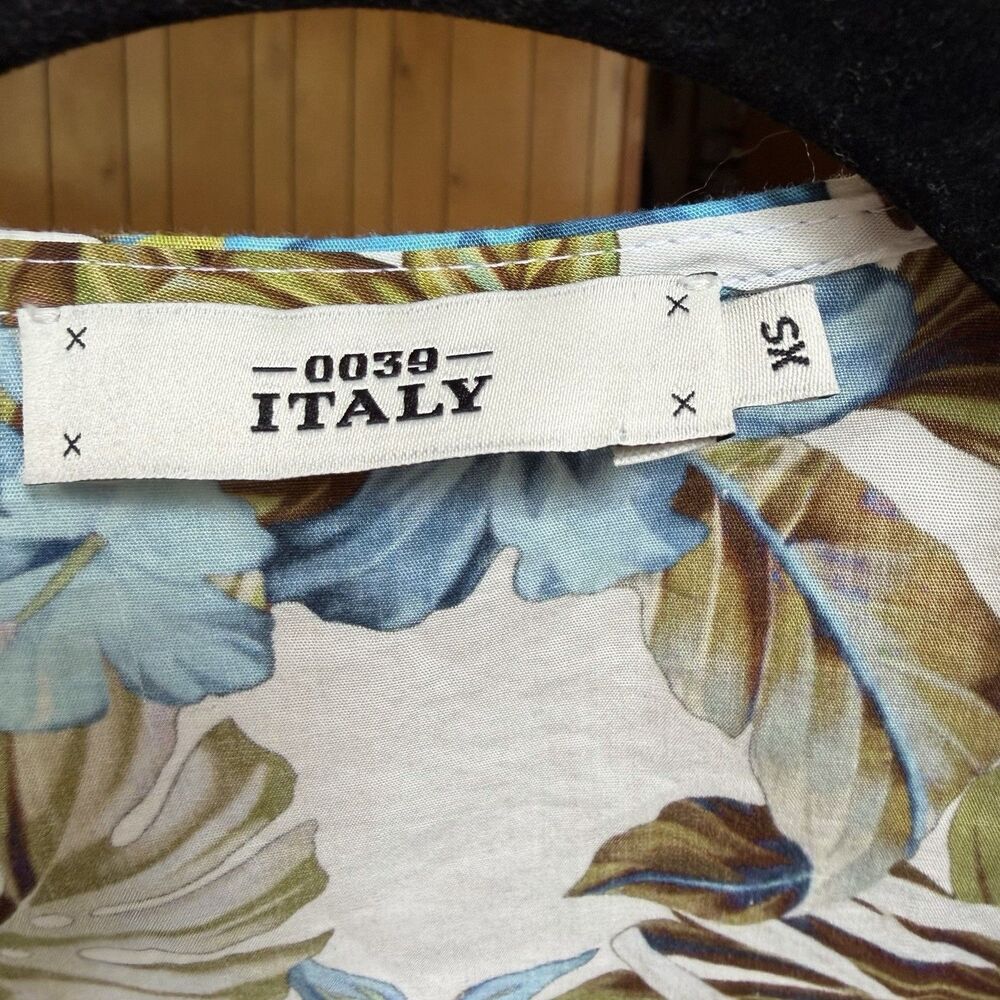 0039 Italy 100%Cotton Shirt XS Tropical Opulence Old Money Resort Coastal Luxury - Picture 9 of 12